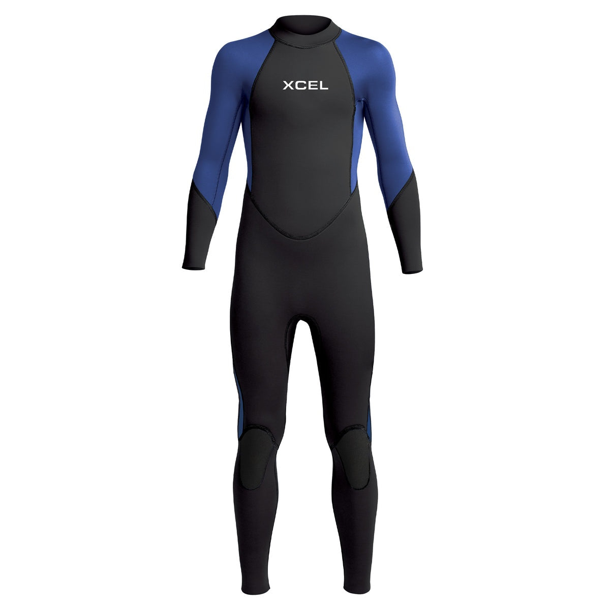 Xcel 3/2 kids Axis back zip flatlock