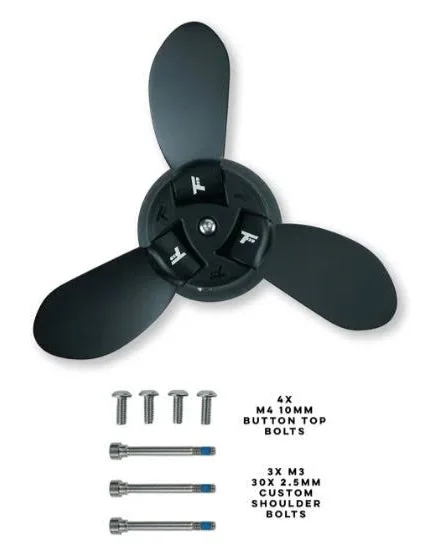 Foil Drive three blade propeller hub set